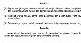 Uud Pasal 27 Ayat 2 Tentang